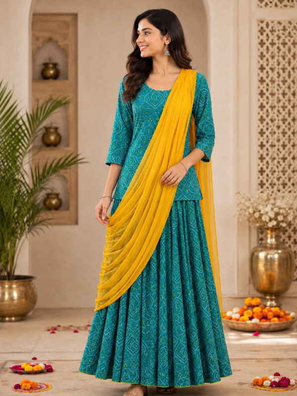 Meera with Green