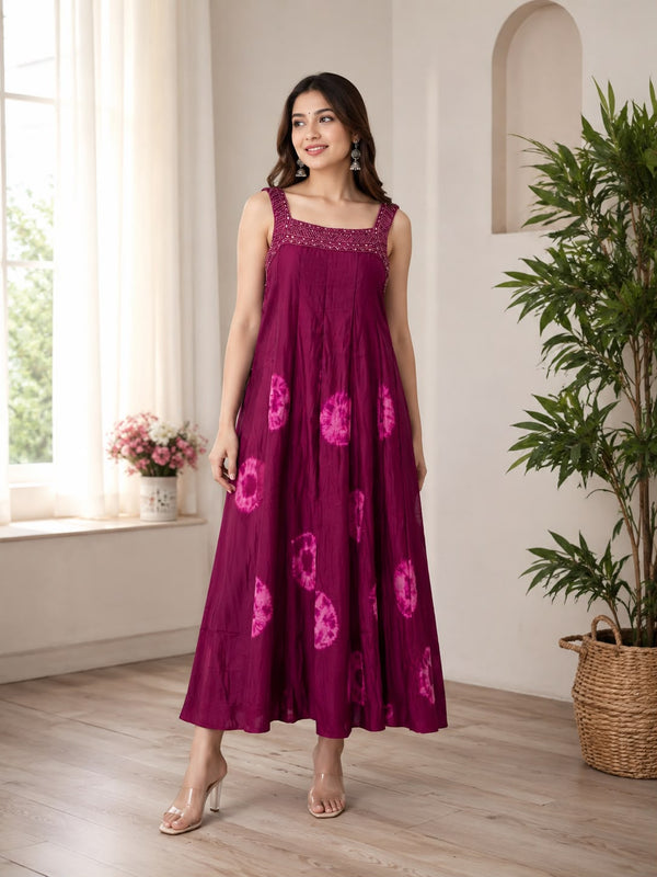 Shimmer silk frock