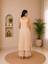Off Whit Kurti Set