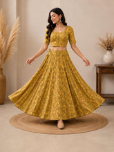 Yellow cotton skirt