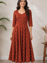 Red Cotton Frock
