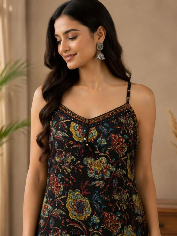 Black Kurti Set