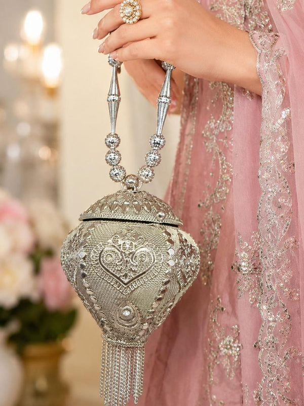 Silver Metal Potli