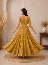 Yellow cotton skirt