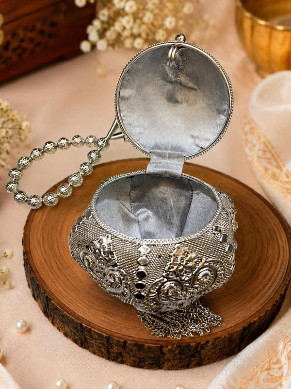 Silver Metal Potli